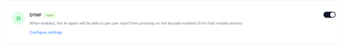 Configuring Agent Behavior Step-Actio2-DTMF