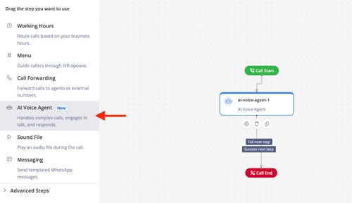 Deploying an AI Agent to a Phone Number Step 2 Config EN