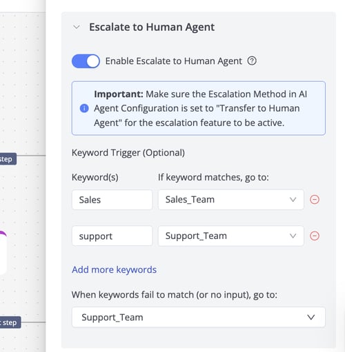 Deploying an AI Agent to a Phone Number Step 5 Config EN
