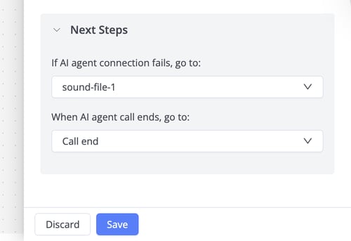 Deploying an AI Agent to a Phone Number Step 6 Config EN