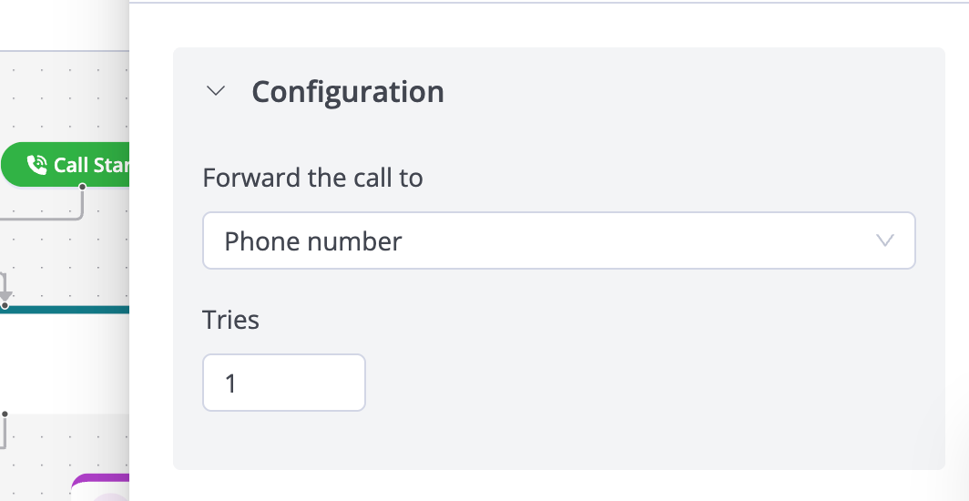 External Numbers Forwarding Calls to Phone Numbers (External Numbers)